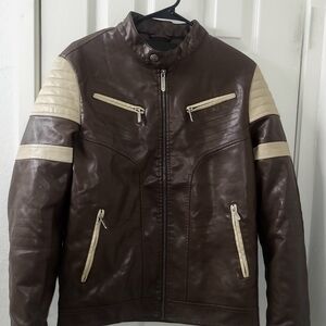 STUNNING! Women’s Brown Leather Jacket - Sleek Tailored Fit - Size Small (S)
